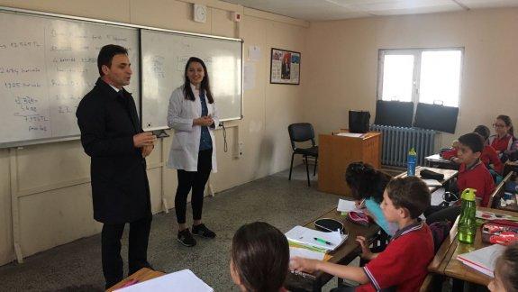 İlçe Milli Eğitim Müdürümüz Şener DOĞAN, Ülkem İlkokulu ve Zübeyde Hanım Ortaokulunu ziyaret etti.